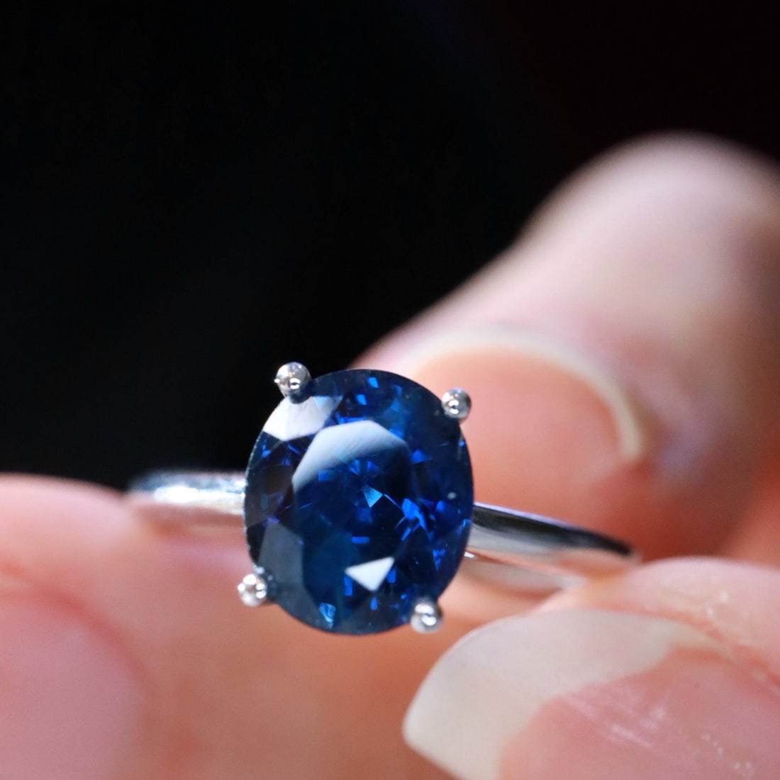 14k Gold 2.23 Ct Natural Sapphire Ring - 2