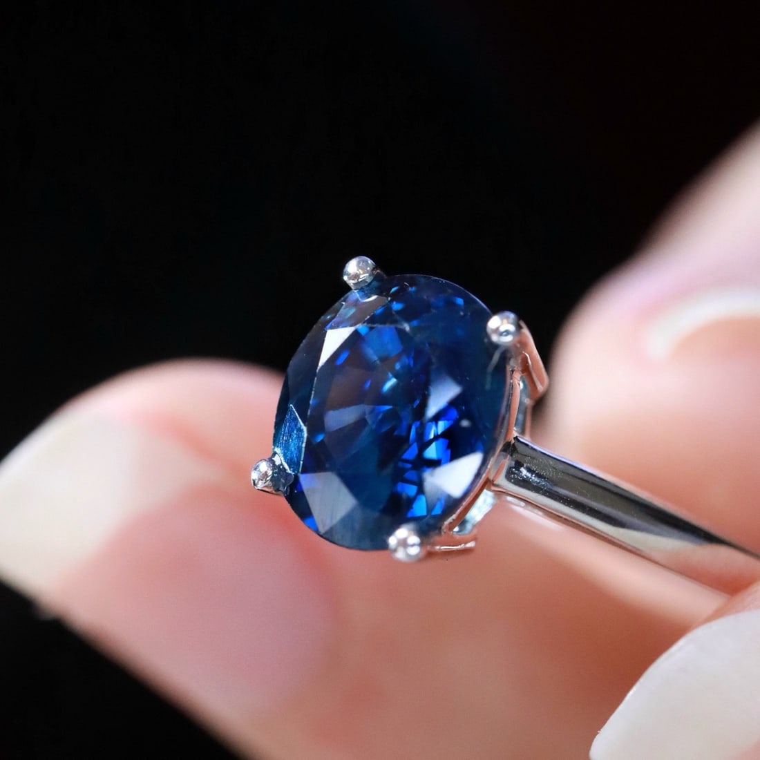 14k Gold 2.23 Ct Natural Sapphire Ring - 3