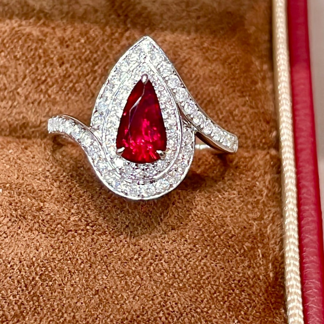 14k Gold 1.46 Ctw Natural Ruby & Diamond Ring