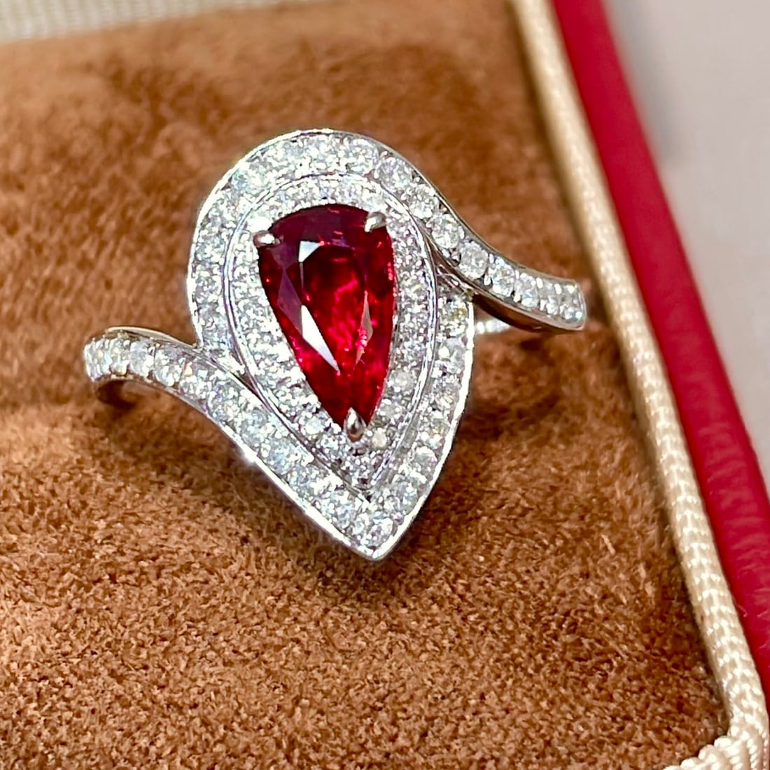 14k Gold 1.46 Ctw Natural Ruby & Diamond Ring - 5