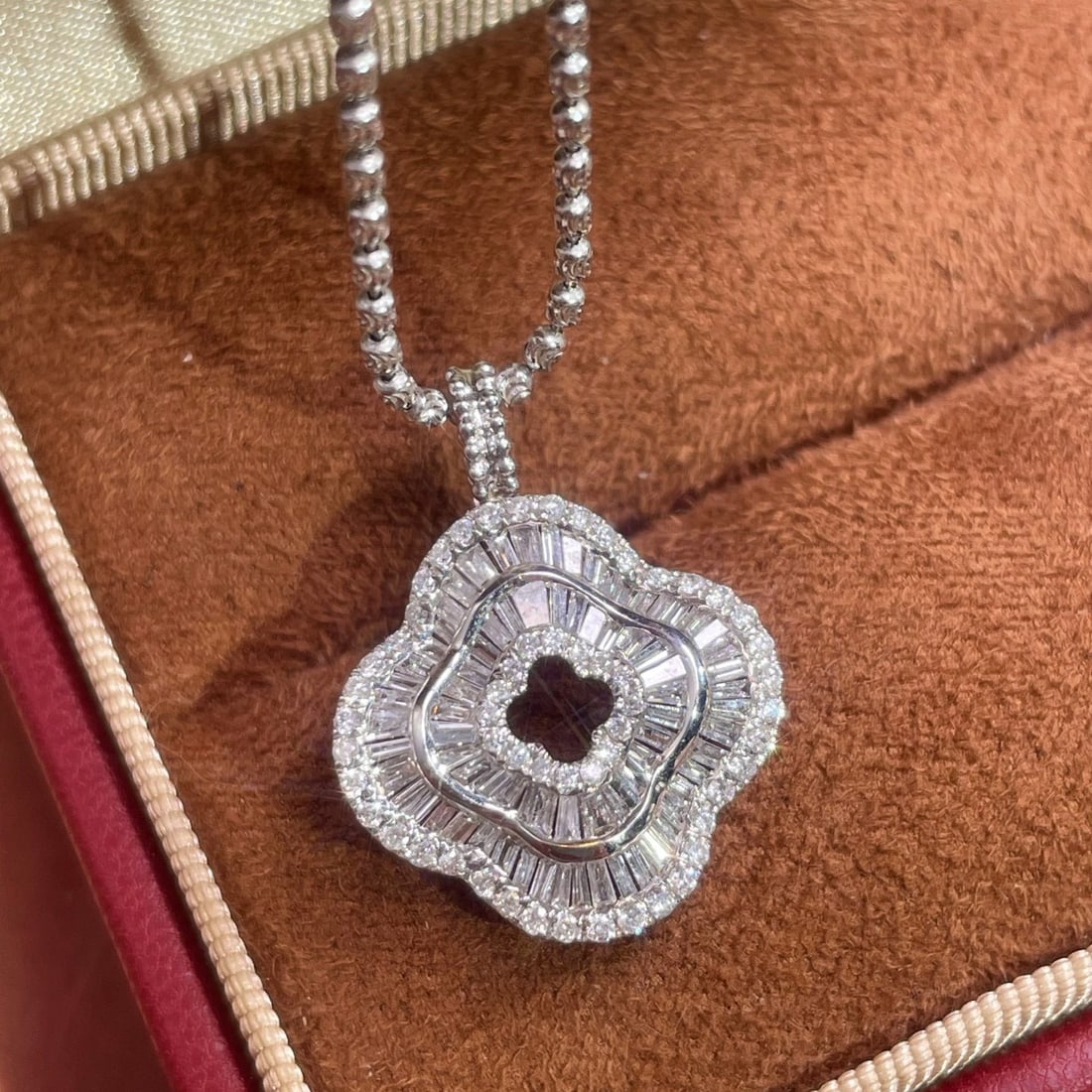 14k Gold 0.8 Ct Natural H Diamond Pendant( Without Chain )