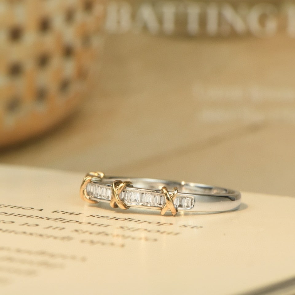 14k Gold 0.28 Ct Natural H Diamond Ring - 5