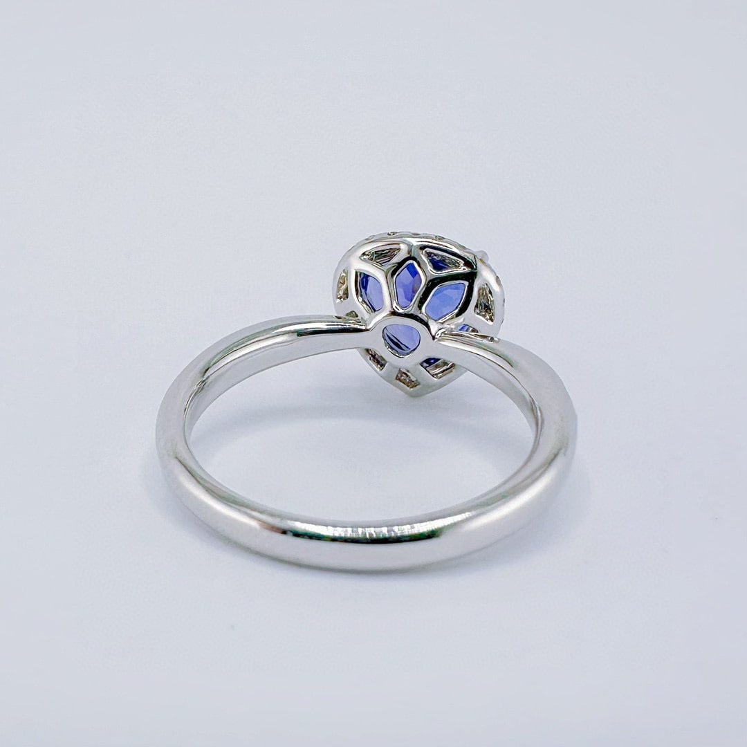 14k Gold 1.81 Ctw Natural Tanzanite & Diamond Ring - 2