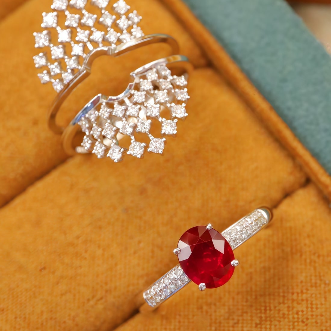 14k Gold 1.69 Ctw Natural Ruby & Diamond Ring - 3