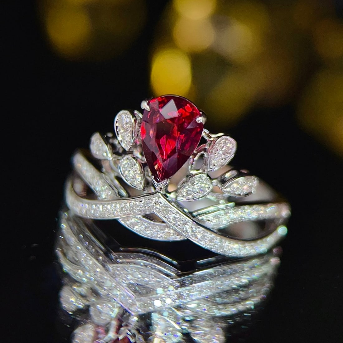 14k Gold 1.27 Ctw Natural Ruby & Diamond Ring - 3