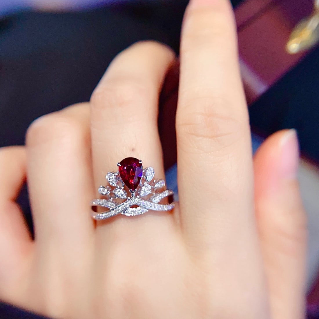 14k Gold 1.27 Ctw Natural Ruby & Diamond Ring - 5