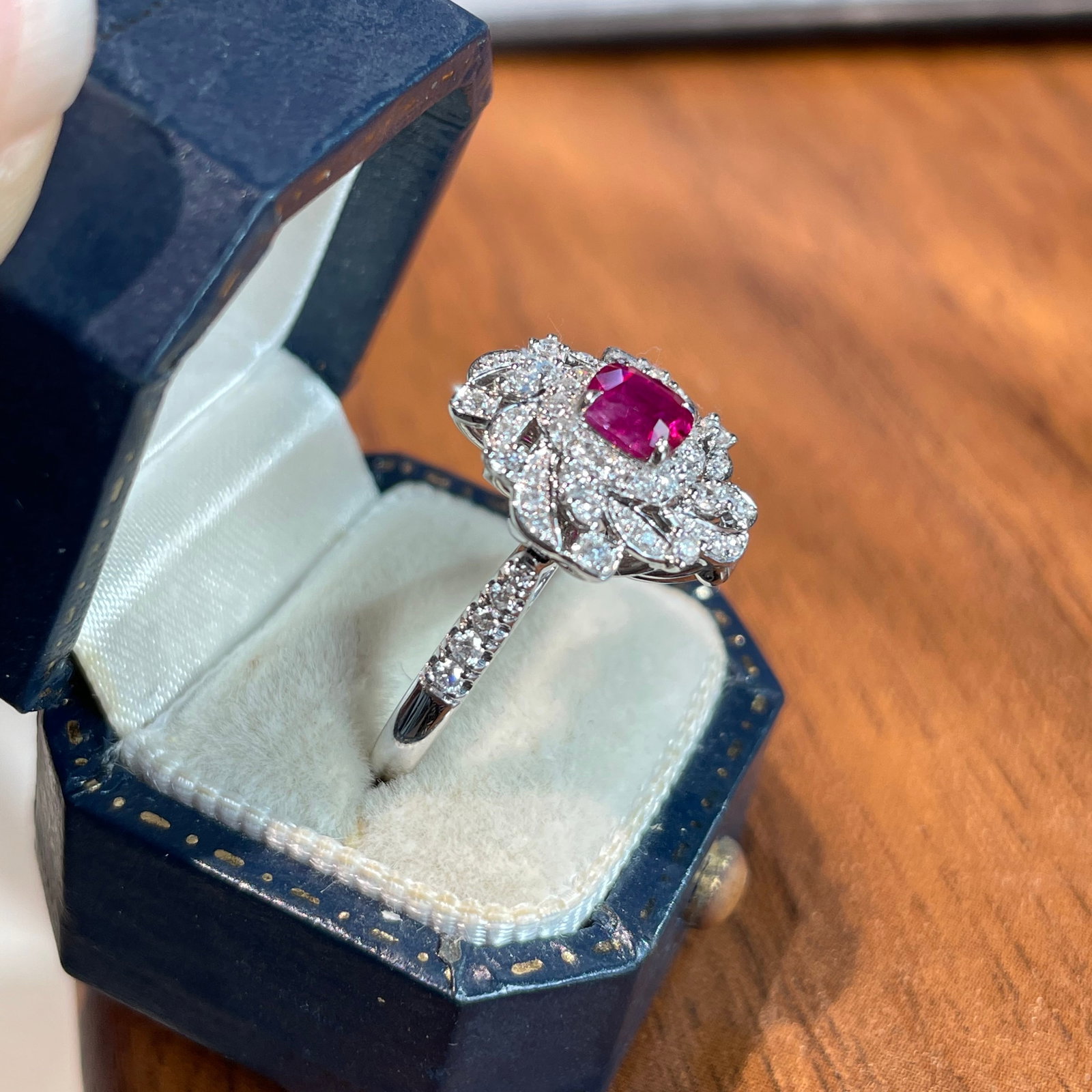 14k Gold 0.67 Ct Natural Ruby & Diamond Ring/pendant( Without Chain ) - 5