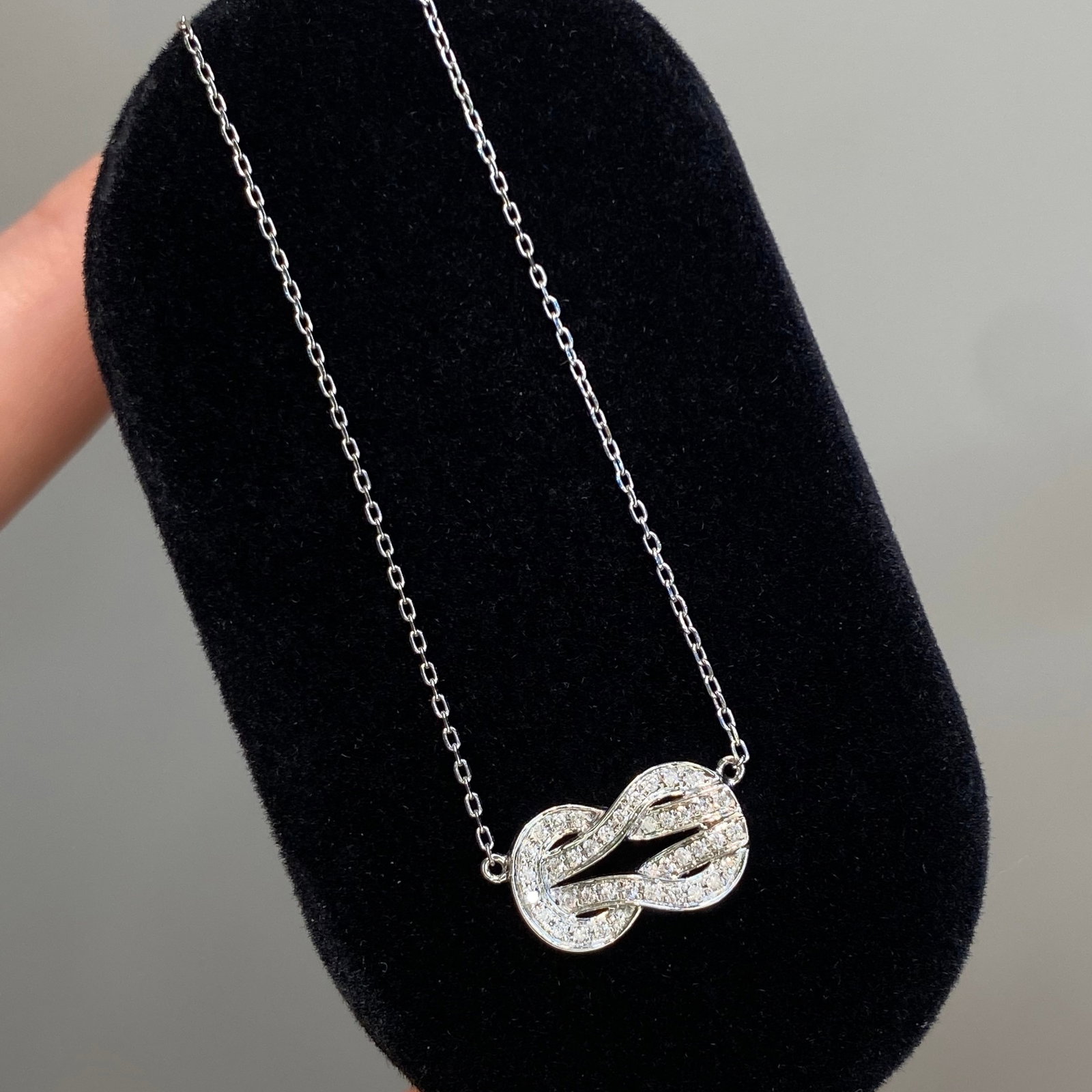 14k Gold 0.2 Ct Natural H Diamond Necklace - 7