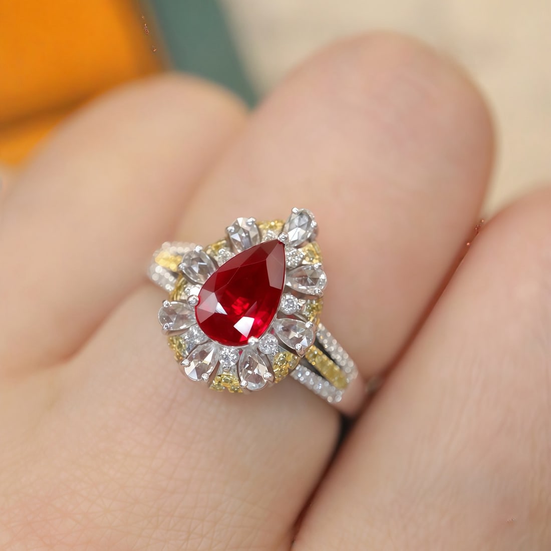 14k Gold 1.58 Ctw Natural Ruby & Diamond Ring/pendant( Without Chain ) - 7