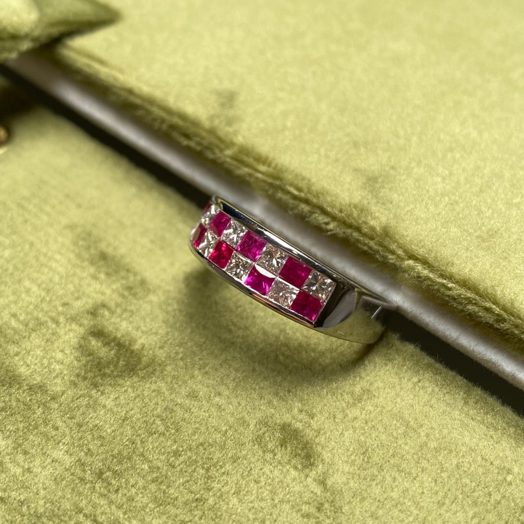 14k Gold 1.50 Ctw Natural Ruby & Diamond Ring - 4