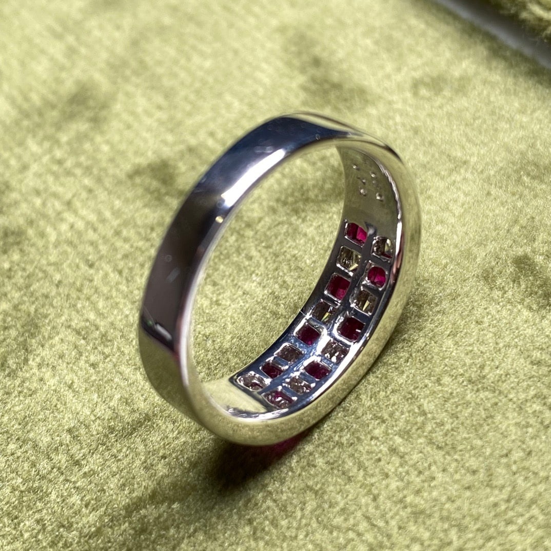 14k Gold 1.50 Ctw Natural Ruby & Diamond Ring - 6