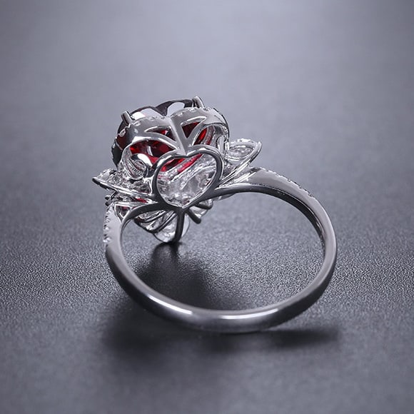 14k Gold 1.98 Ctw Natural Spinel & Diamond Ring - 4