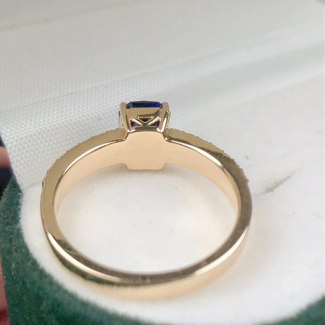 14k Gold 2.08 Ctw Natural Sapphire & Diamond Ring - 7