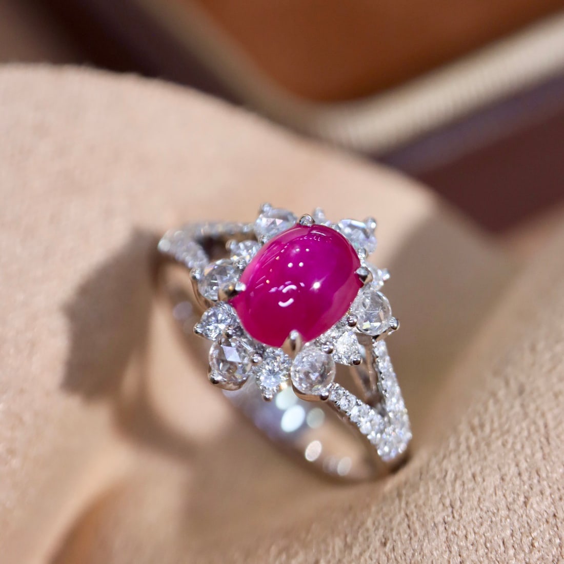 14k Gold 1.59 Ctw Natural Ruby & Diamond Ring - 2