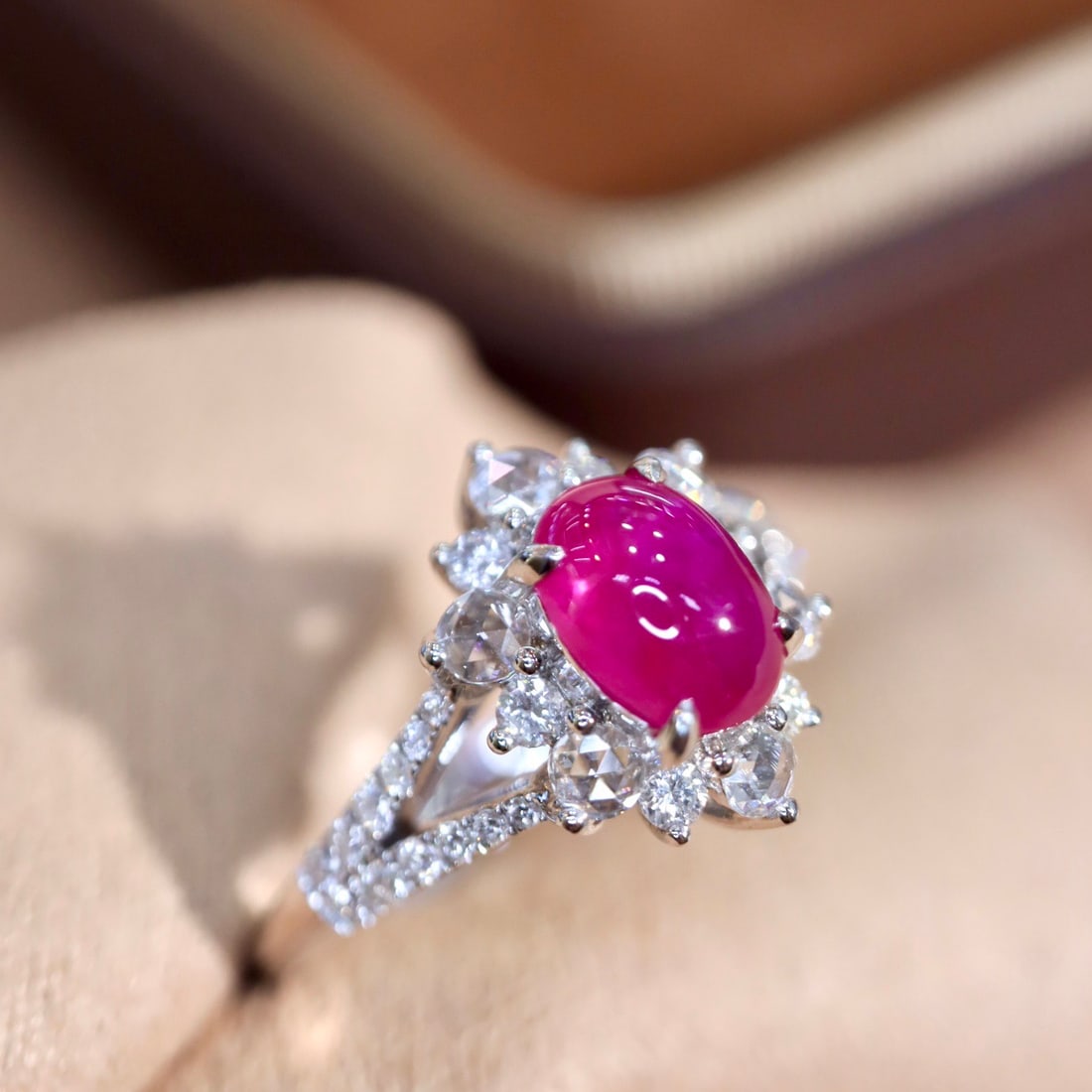 14k Gold 1.59 Ctw Natural Ruby & Diamond Ring - 3