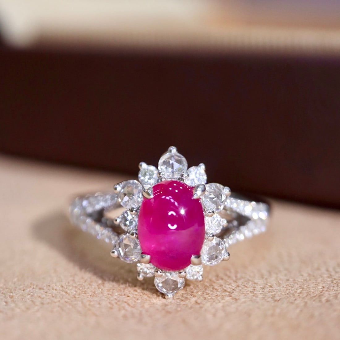 14k Gold 1.59 Ctw Natural Ruby & Diamond Ring - 5