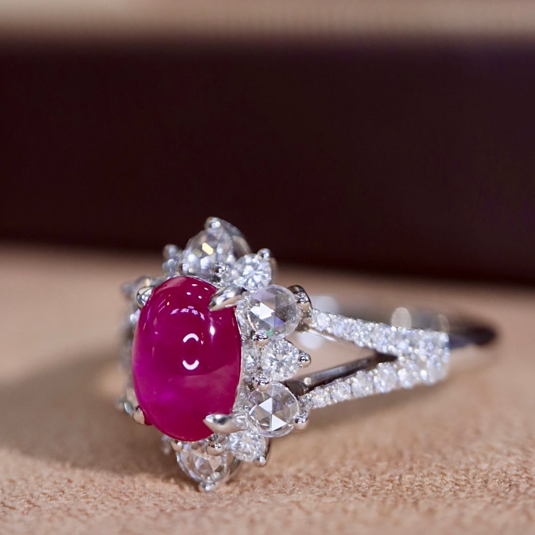 14k Gold 1.59 Ctw Natural Ruby & Diamond Ring - 7