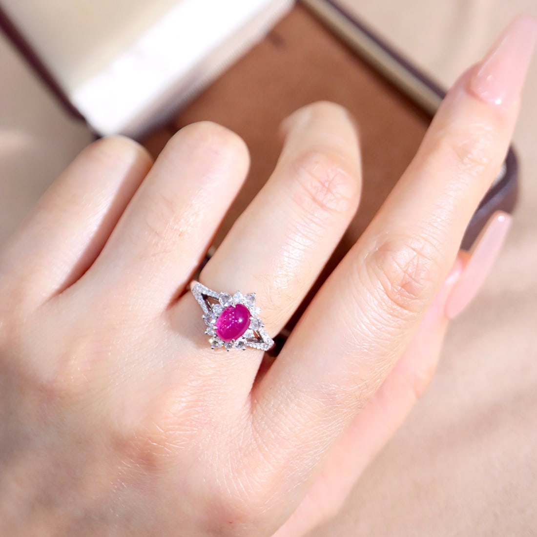 14k Gold 1.59 Ctw Natural Ruby & Diamond Ring - 8