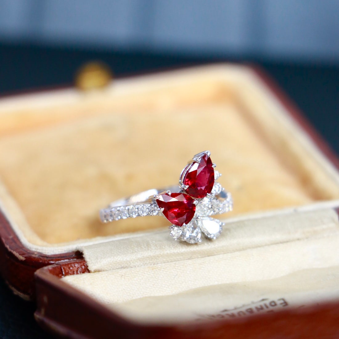 14k Gold 1.95 Ctw Natural Ruby & Diamond Ring - 2