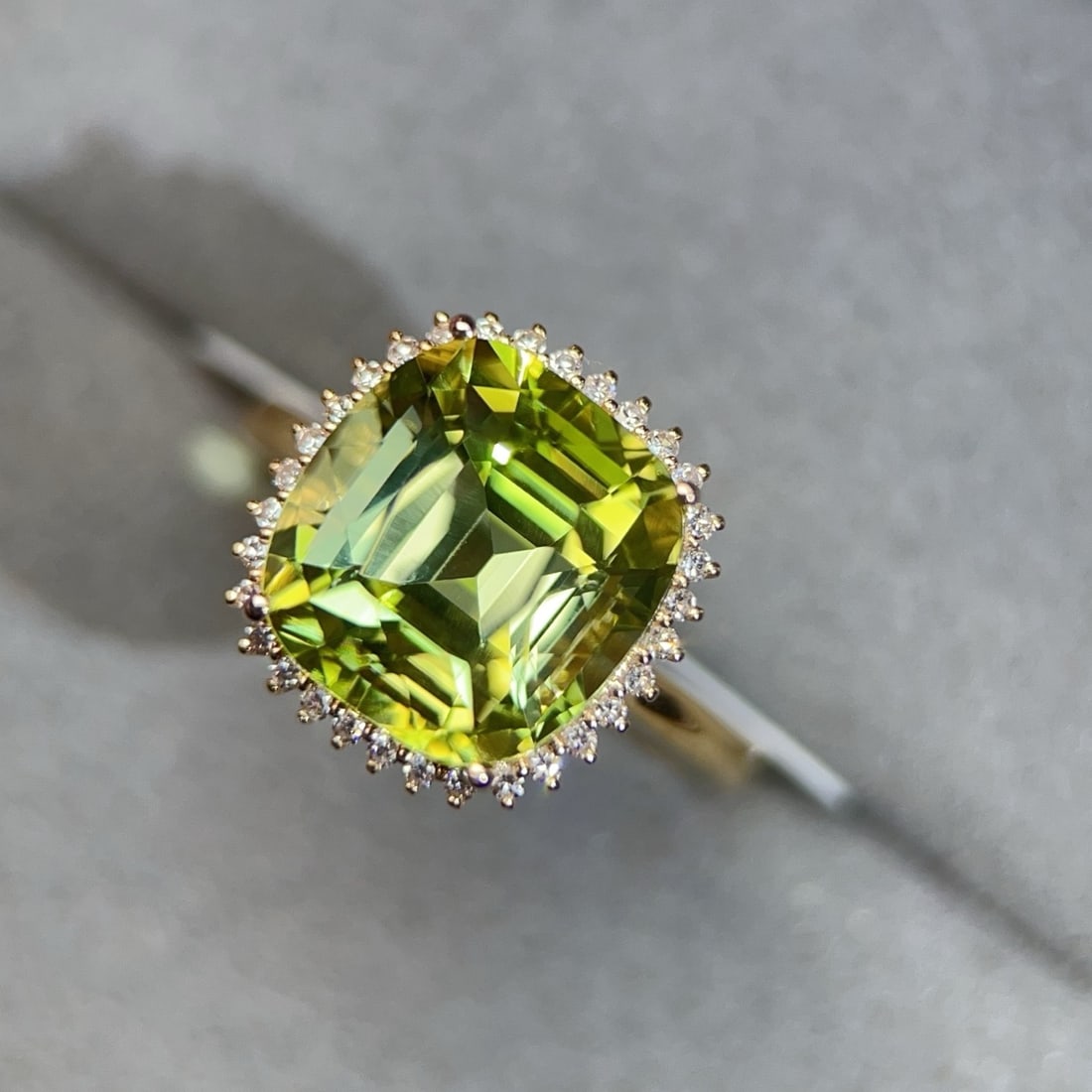 14k Gold 6.91 Ctw Natural Tourmaline & Diamond Ring - 3
