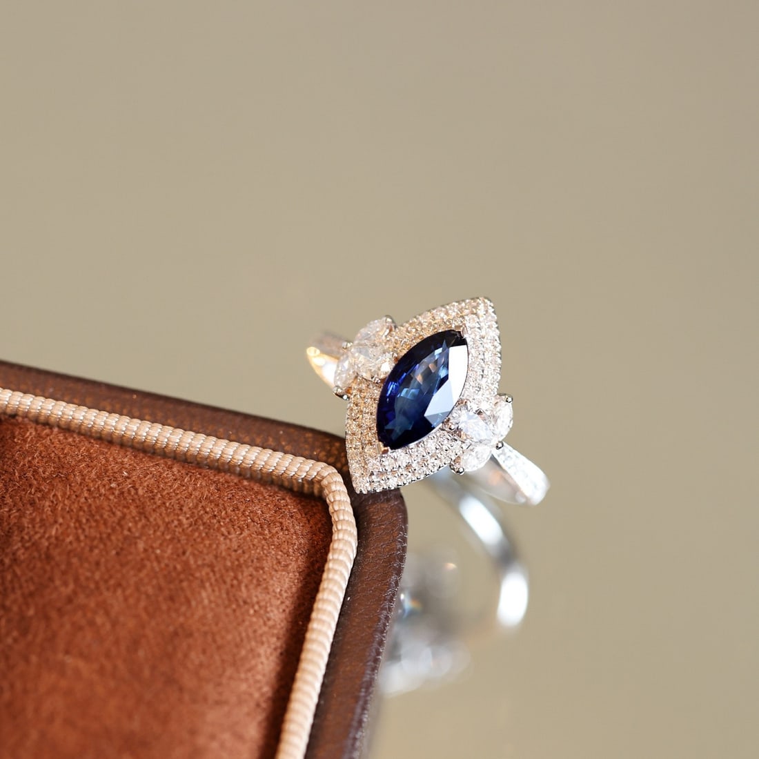 14k Gold 1.99 Ctw Natural Sapphire & Diamond Ring - 7
