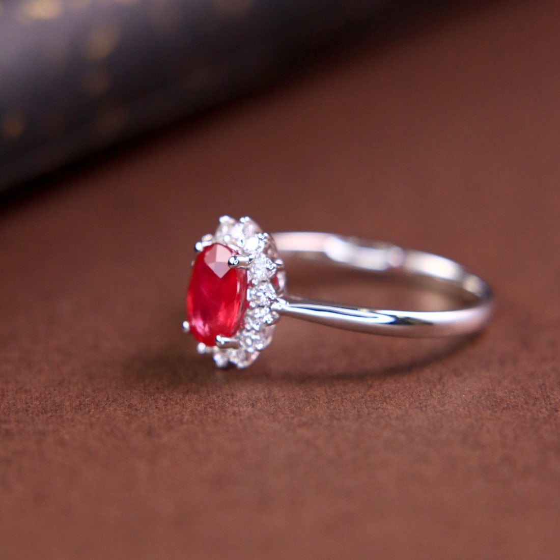 14k Gold 1.26 Ctw Natural Ruby & Diamond Ring - 2
