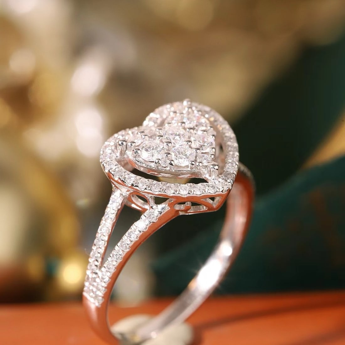 14k Gold 0.75 Ct Natural H Diamond Ring - 3