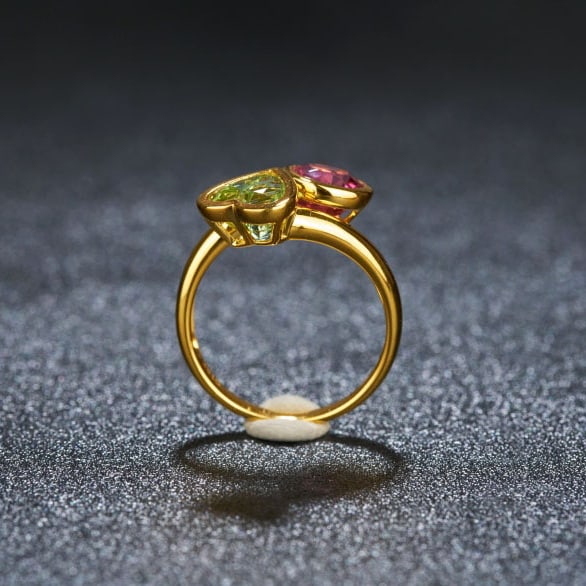 14k Gold 3.0 Ct Natural Tourmaline Ring - 6