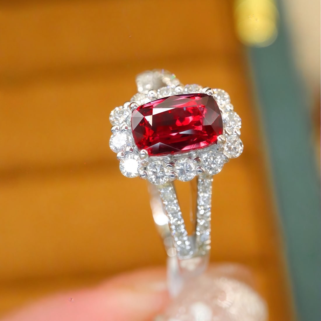 14k Gold 1.51 Ctw Natural Ruby & Diamond Ring - 2