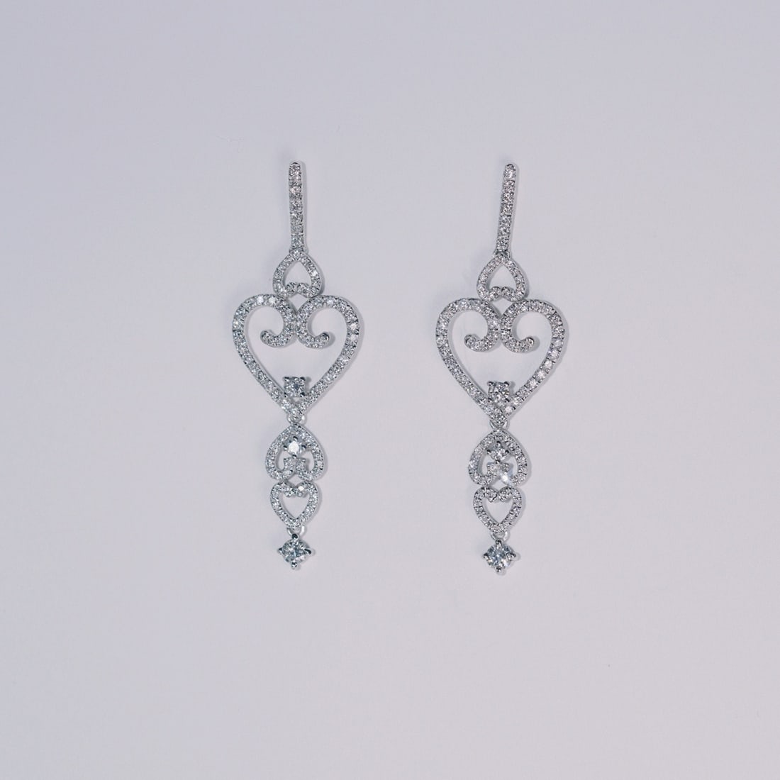 14k Gold 1.00 Ct Natural H Diamond Earrings - 3
