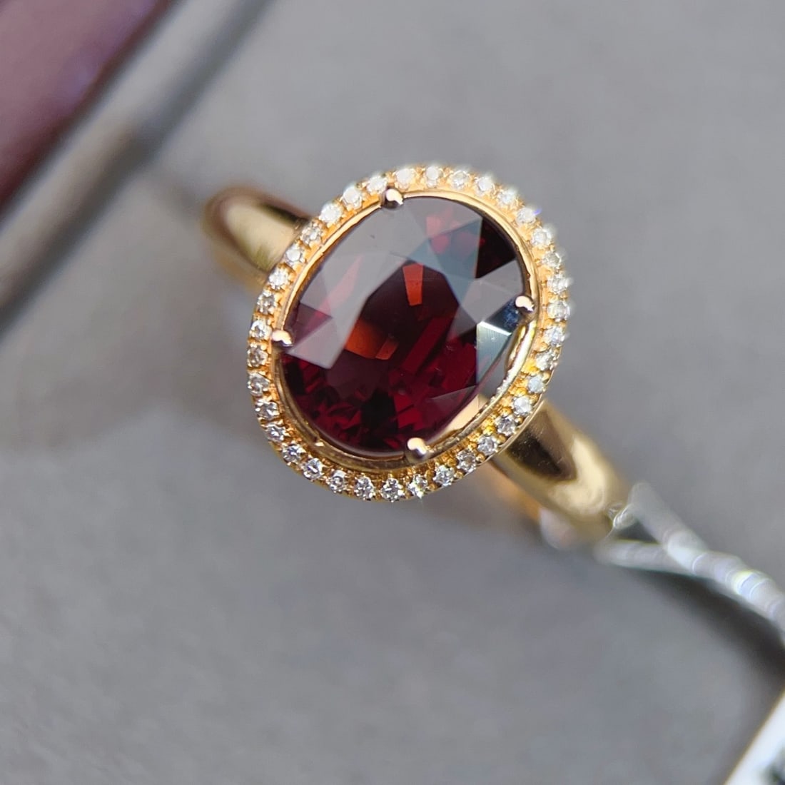 14k Gold 2.06 Ctw Natural Tourmaline & Diamond Ring - 4