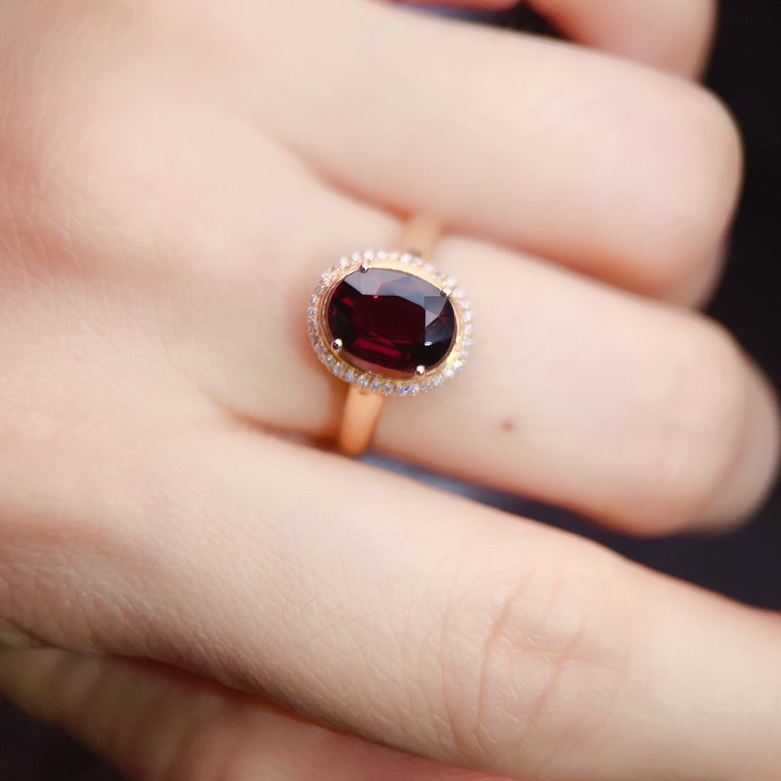 14k Gold 2.06 Ctw Natural Tourmaline & Diamond Ring - 6