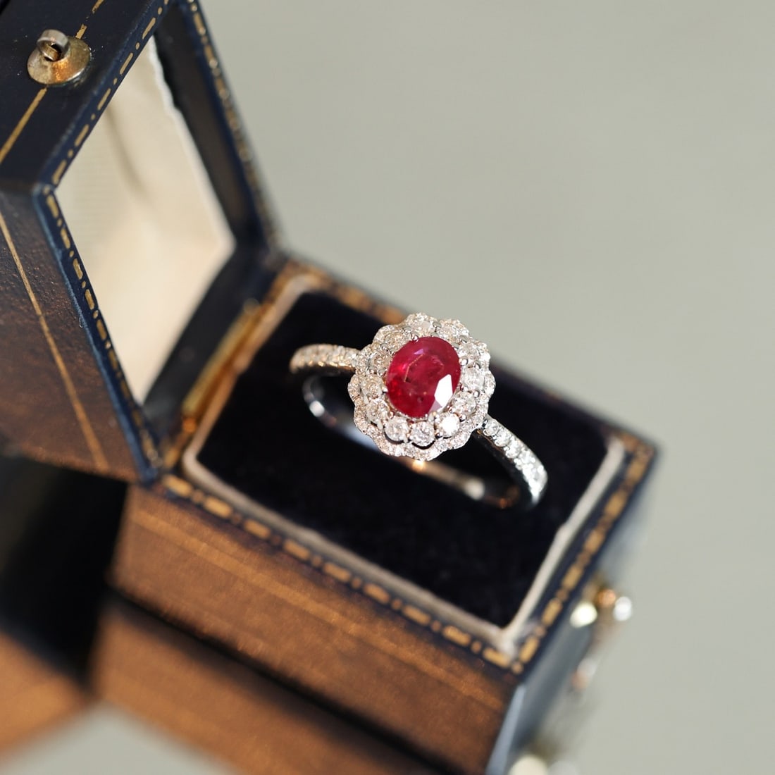 14k Gold 1.15 Ctw Natural Ruby & Diamond Ring - 2