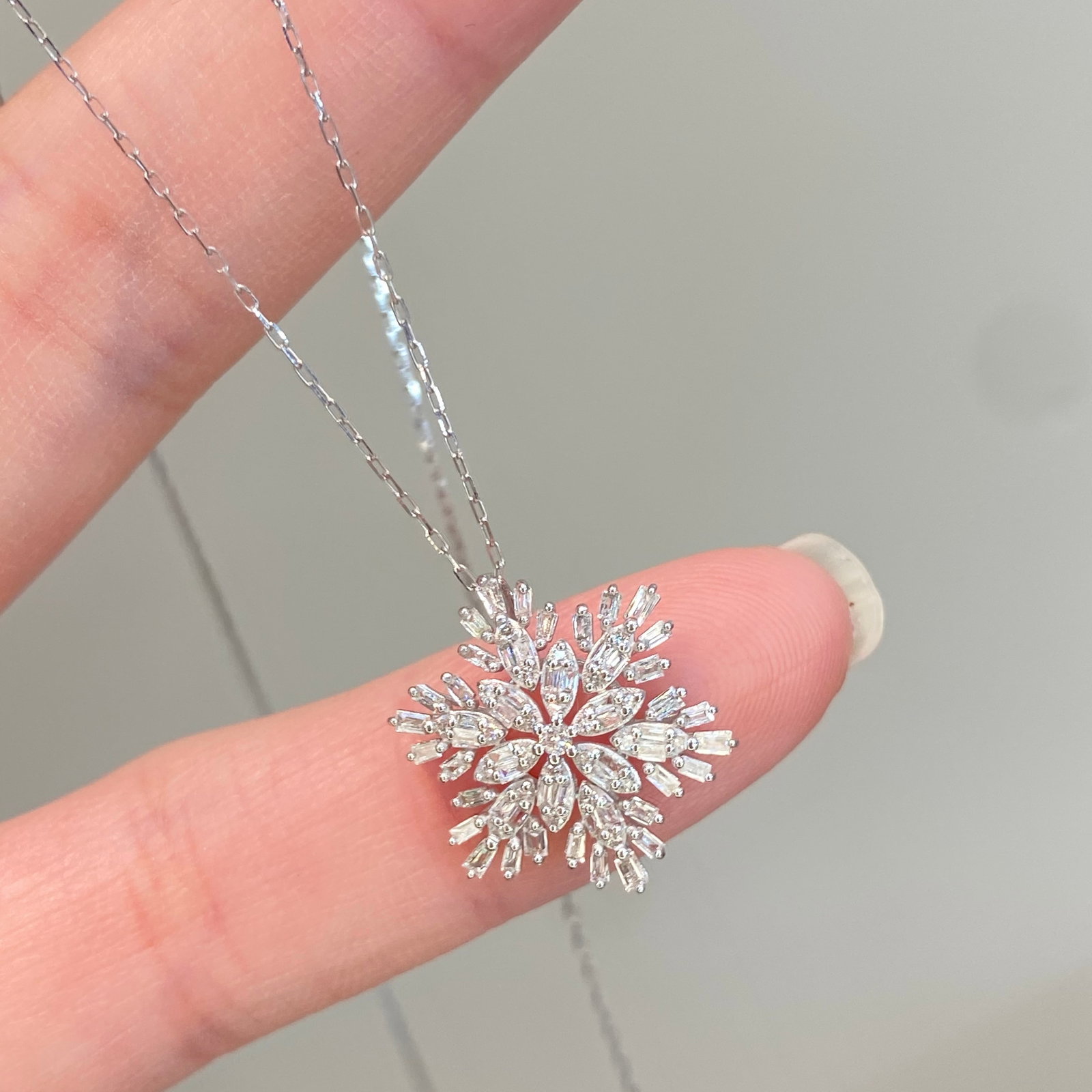 14k Gold 0.45 Ct Natural H Diamond Pendant( Without Chain ) - 2
