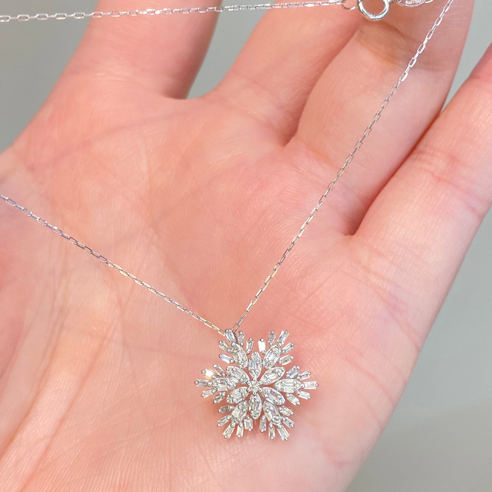 14k Gold 0.45 Ct Natural H Diamond Pendant( Without Chain ) - 3
