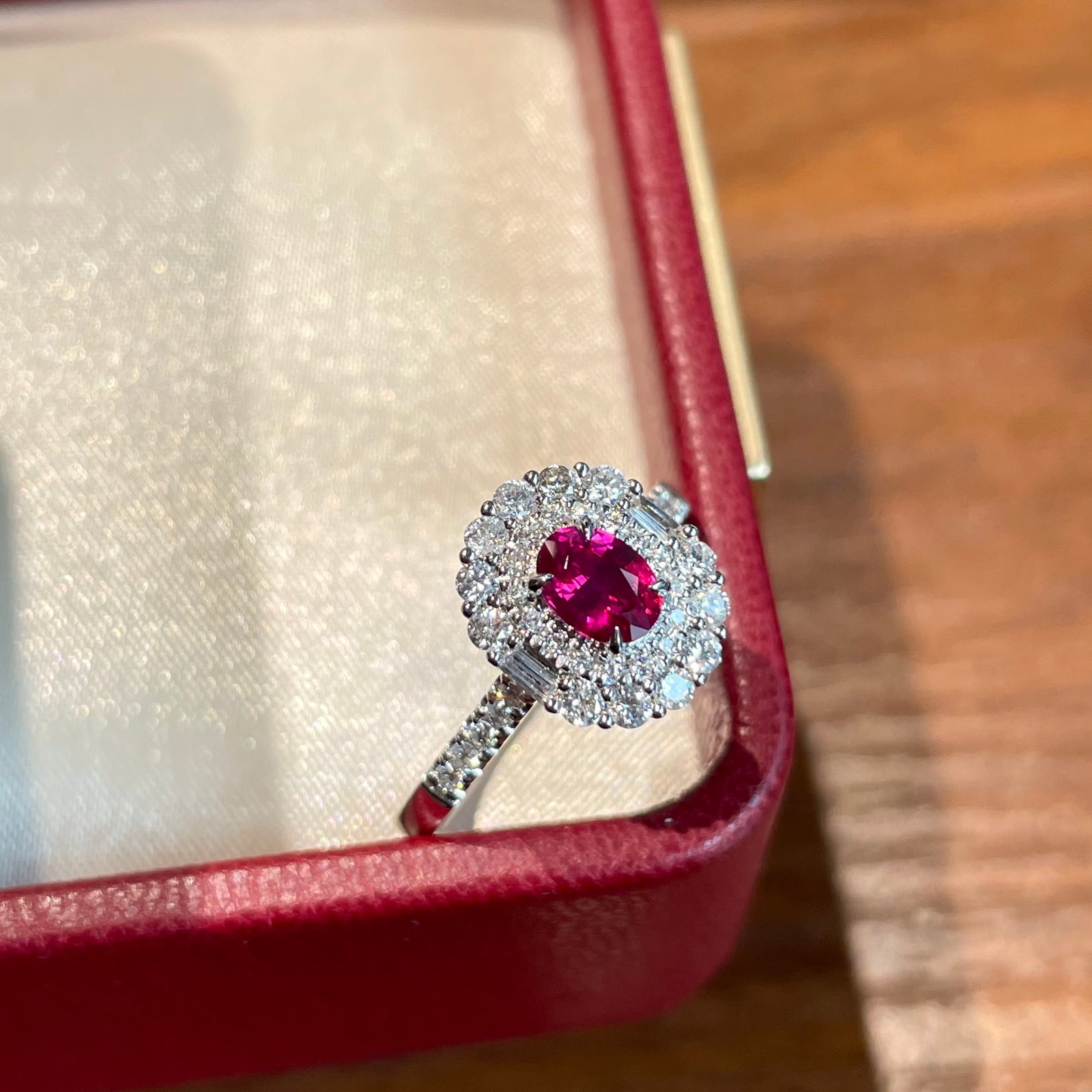 14k Gold 0.6 Ct Natural Ruby & Diamond Ring/pendant( Without Chain ) - 5