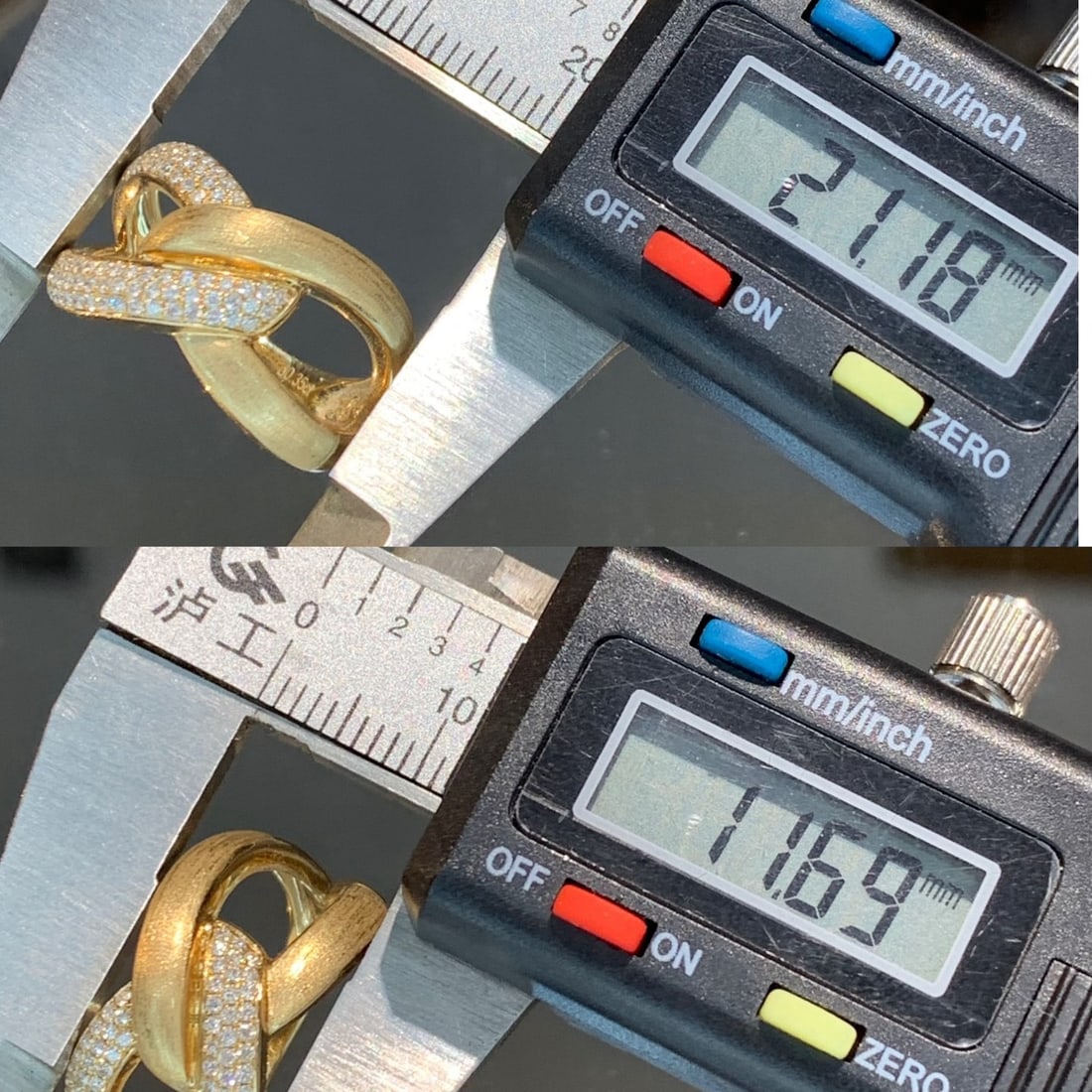 14k Gold 0.35 Ct Natural H Diamond Ring - 5