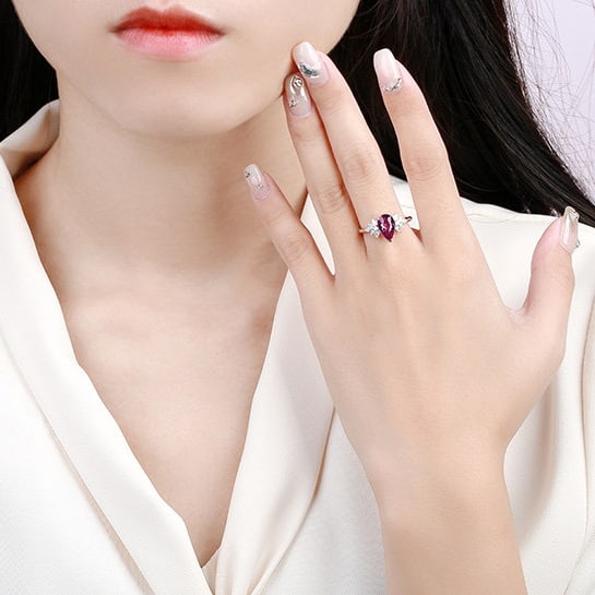 14k Gold 2.37 Ctw Natural Sapphire & Diamond Ring - 5