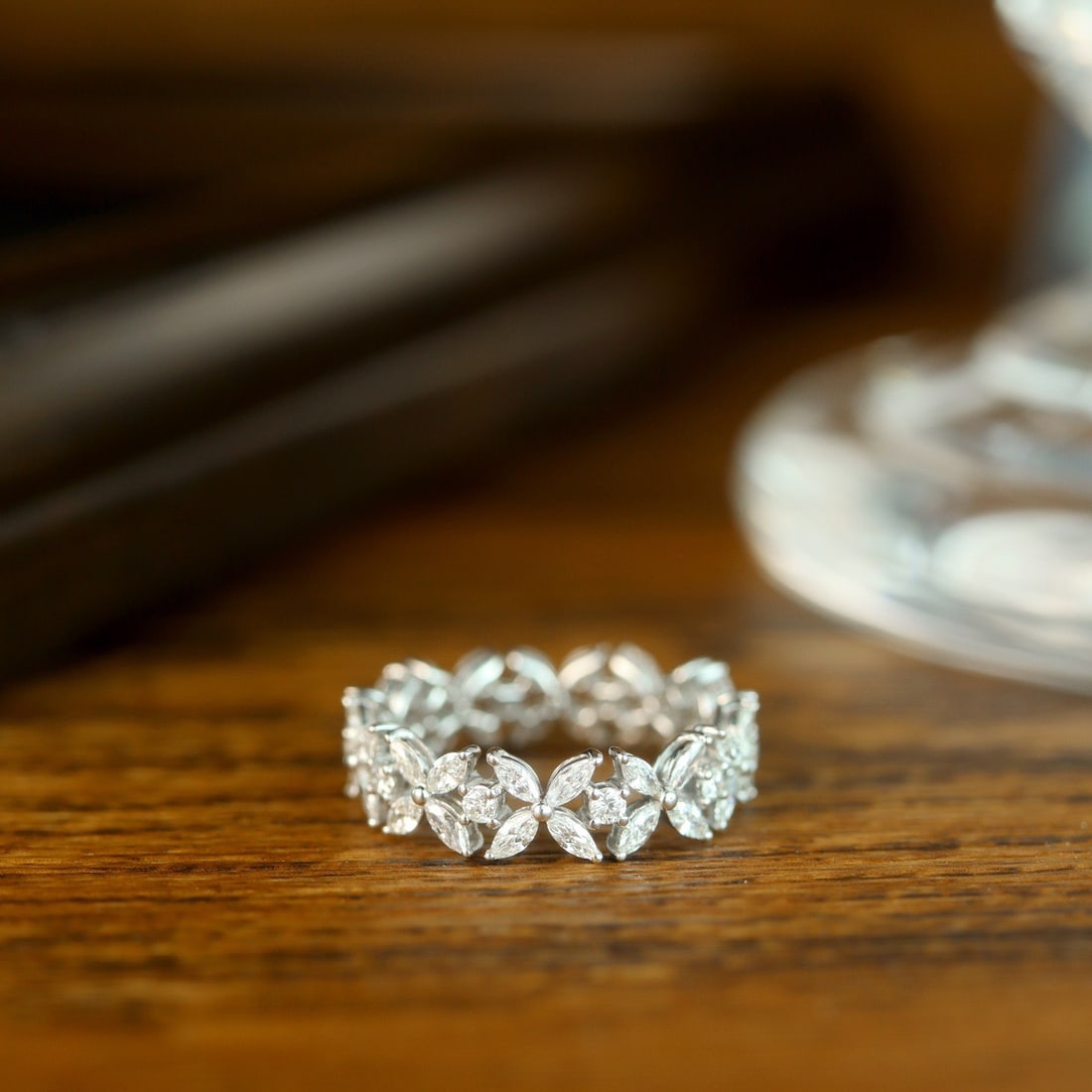 14k Gold 2.1 Ct Natural H Diamond Ring - 3