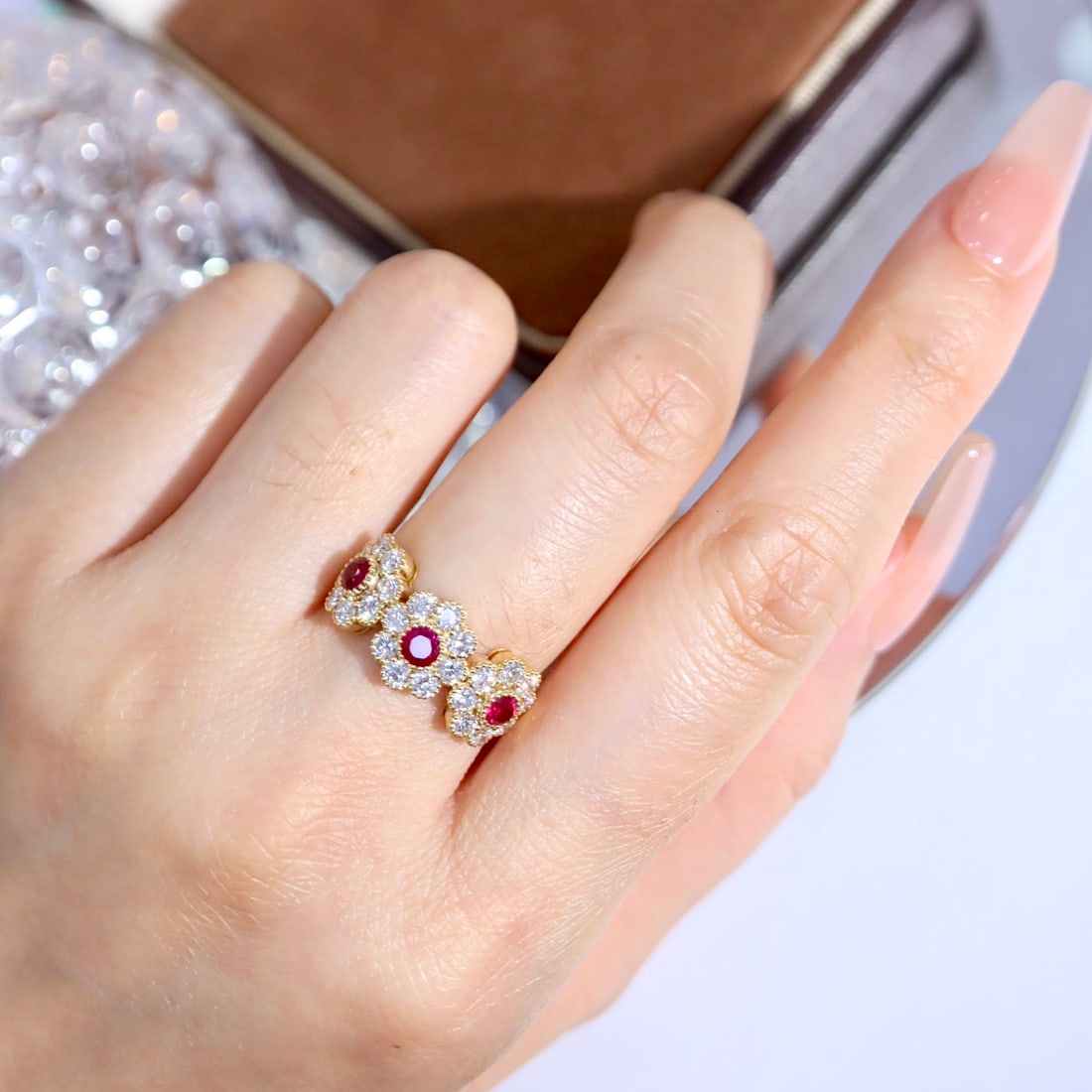14k Gold 1.75 Ctw Natural Ruby & Diamond Ring - 4