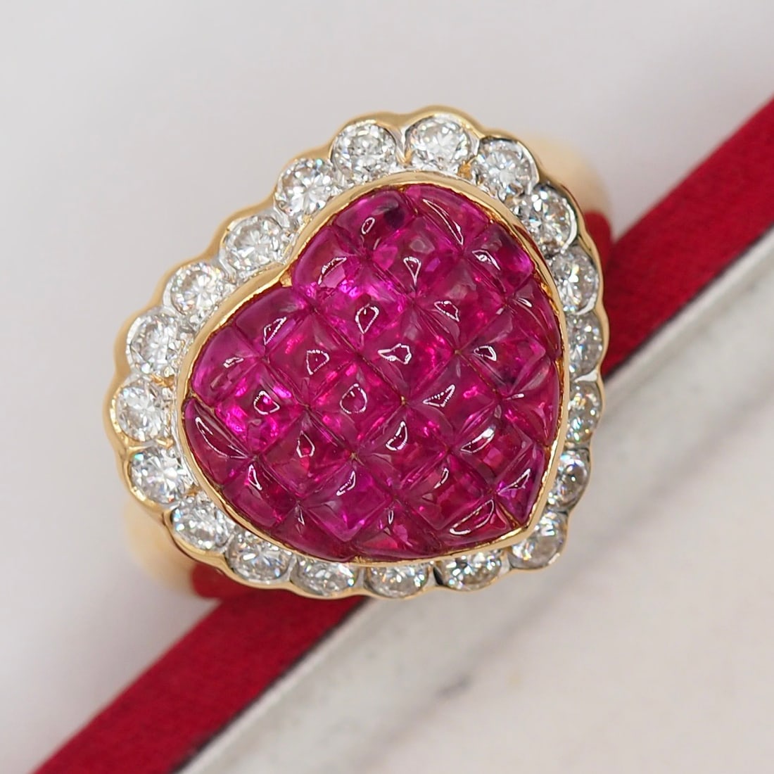14k Gold 3.32 Ctw Natural Ruby & Diamond Ring - 5
