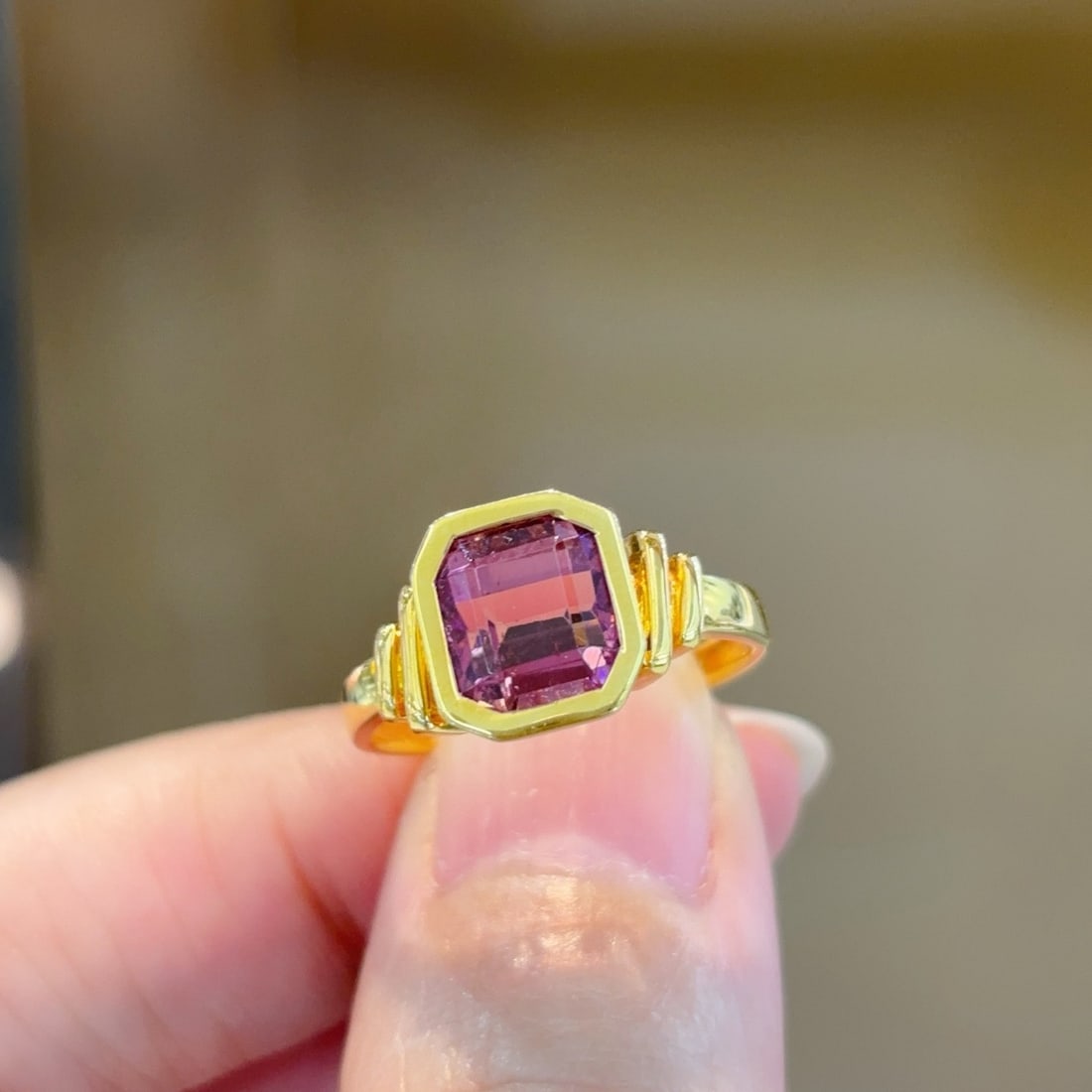 14k Gold 2.8 Ct Natural Tourmaline Ring - 3