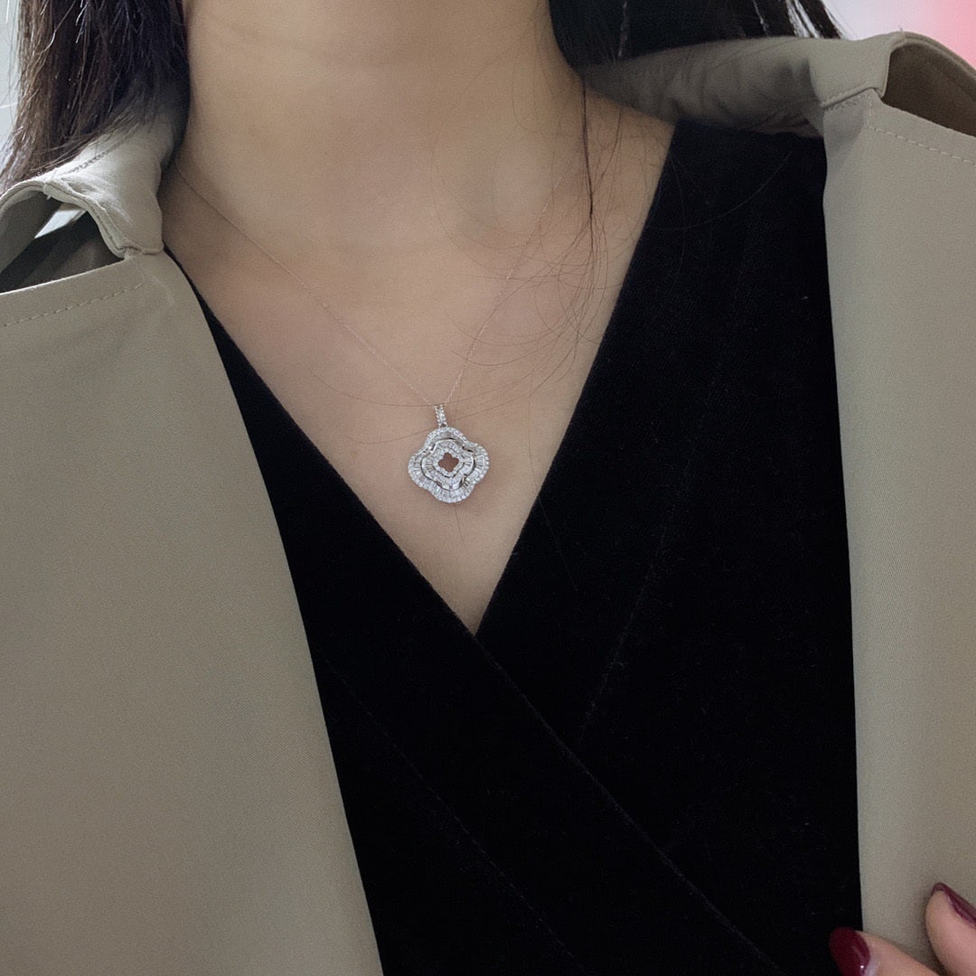 14k Gold 0.9 Ct Natural H Diamond Pendant( Without Chain ) - 4