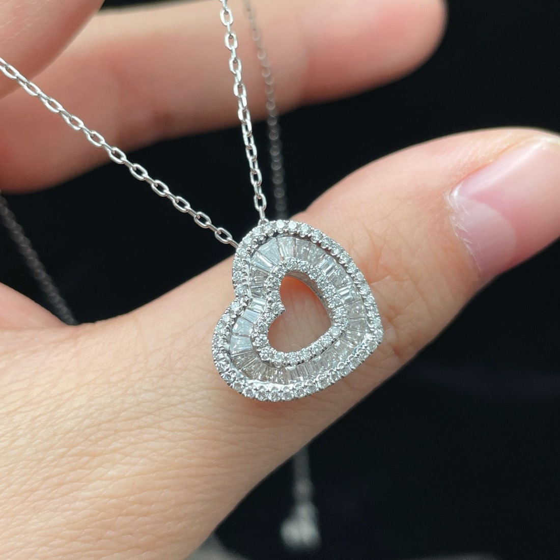 14k Gold 1.0 Ct Natural H Diamond Pendant( Without Chain ) - 2