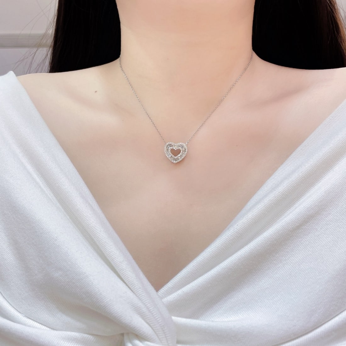 14k Gold 1.0 Ct Natural H Diamond Pendant( Without Chain ) - 5