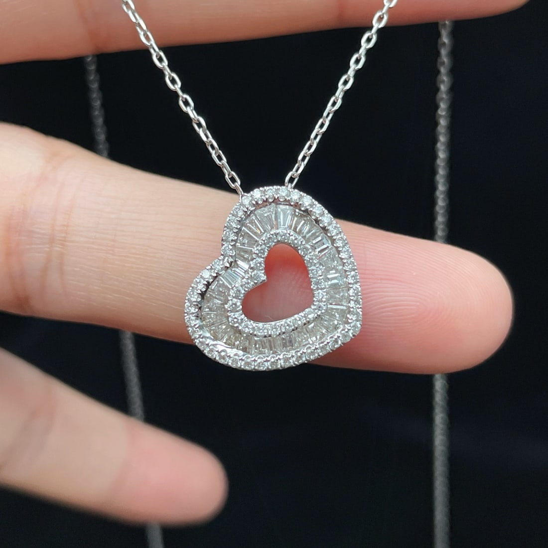 14k Gold 1.0 Ct Natural H Diamond Pendant( Without Chain ) - 6