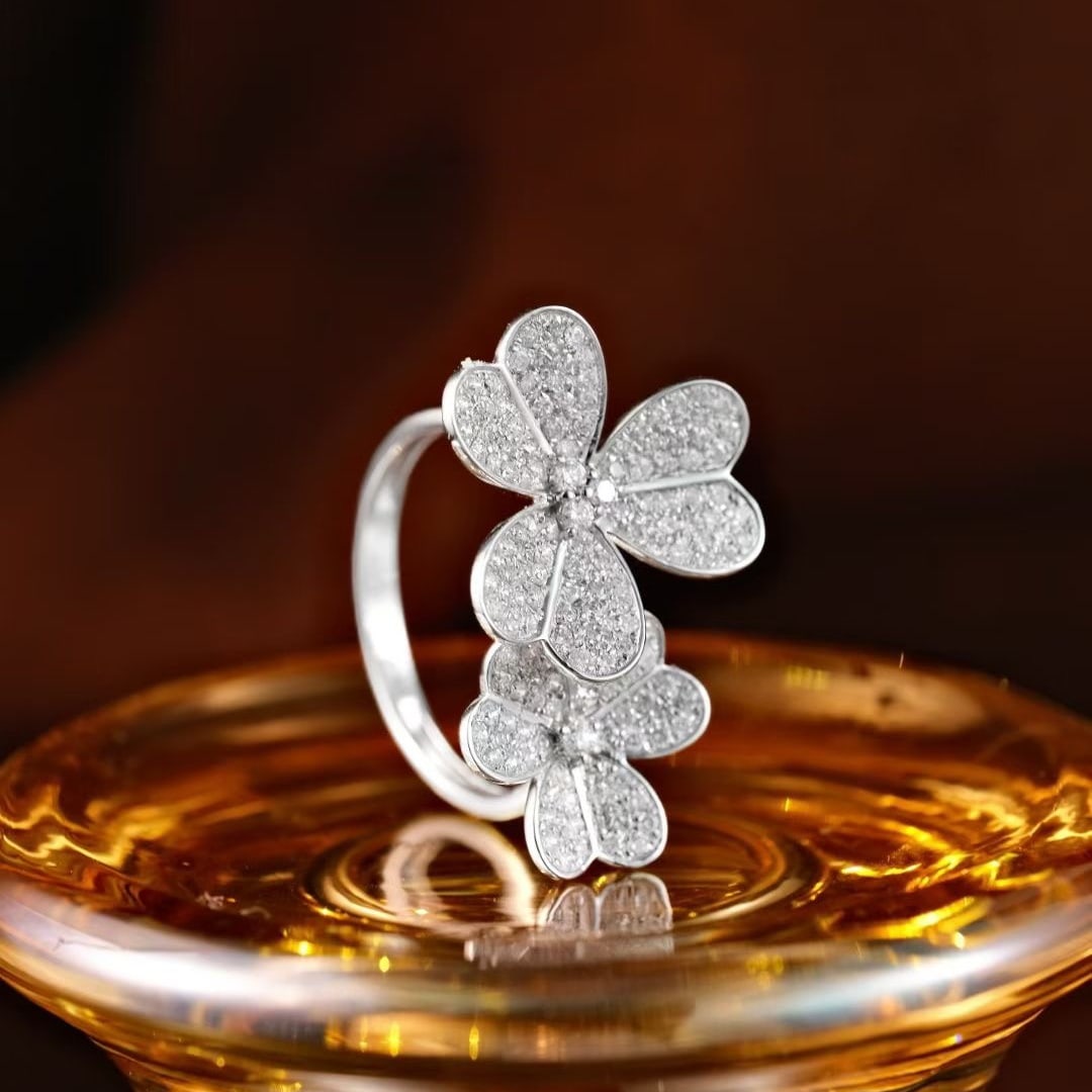14k Gold 0.9 Ct Natural H Diamond Ring - 2