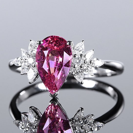 14k Gold 2.37 Ctw Natural Sapphire & Diamond Ring - 2