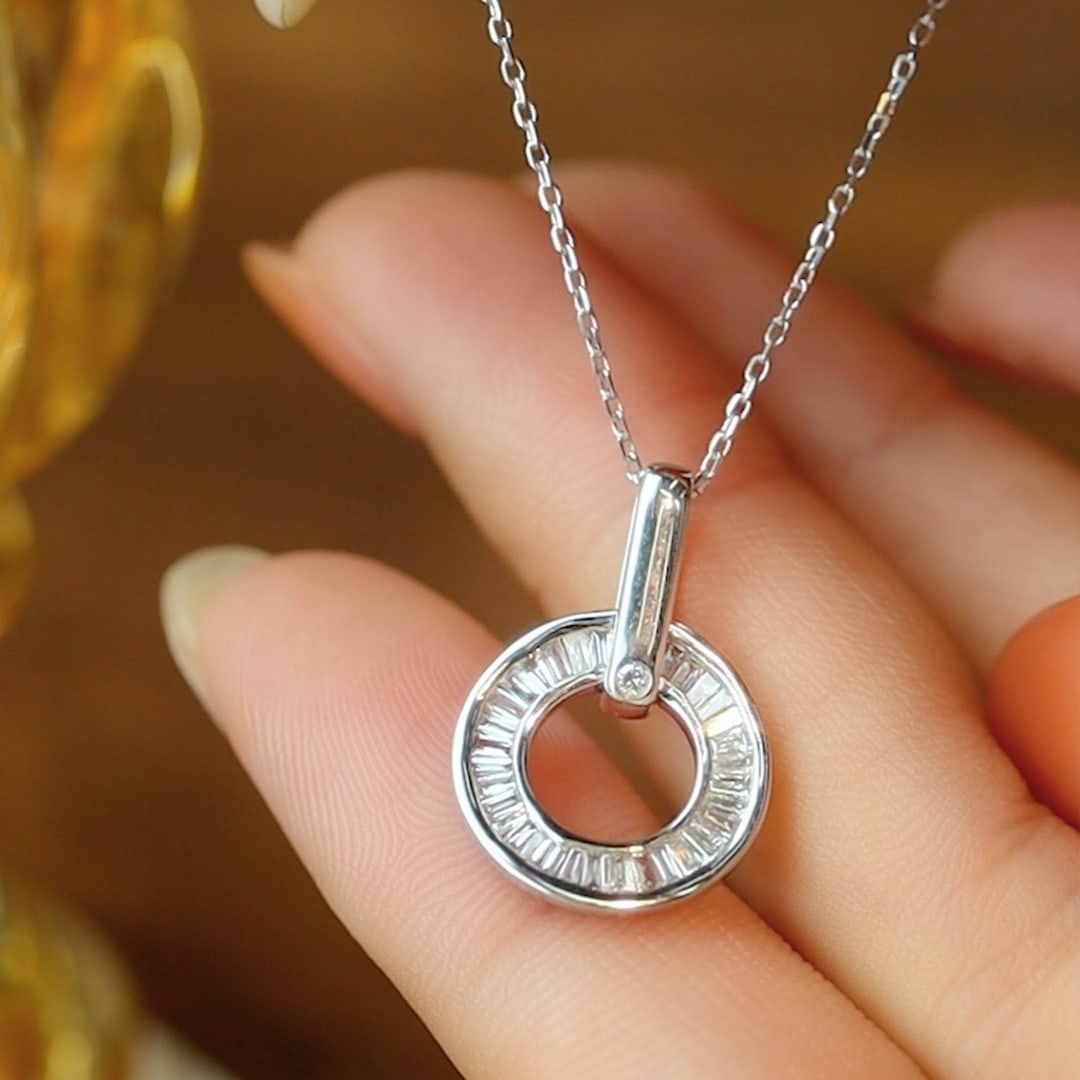 14k Gold 0.40 Ct Natural H Diamond Pendant( Without Chain ) - 3