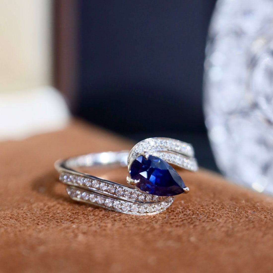 14k Gold 1.37 Ctw Natural Sapphire & Diamond Ring - 2
